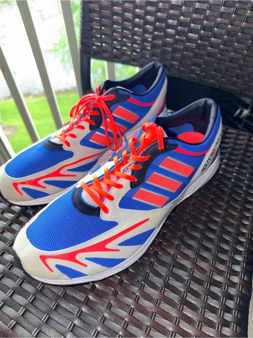 Adidas Adizero Running‎ Shoes Blue Orange Men’s Size 12